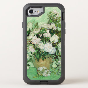 Vincent van Gogh Painting, Roses 1890 OtterBox Defender iPhone SE/8/7 Case