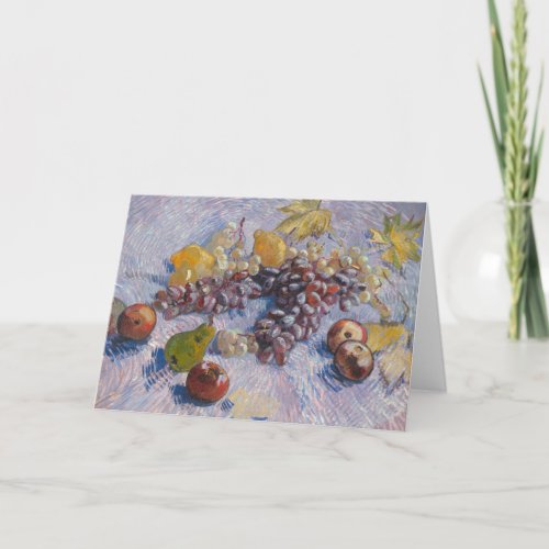 Vincent van Gogh Painting Still Life with Fruit Thank You Card