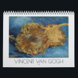 Vincent Van Gogh Paintings Calendar<br><div class="desc">Vincent Van Gogh (1853-1890) was a Dutch artist of the Post-Impressionism era. This calendar includes his most famous and lesser known works such as Starry Night,  Sunflowers,  Irises,  The Red Vineyard,  Shoes,  Oleandres,  The Drawbridge,  and other landscapes and still life paintings.</div>
