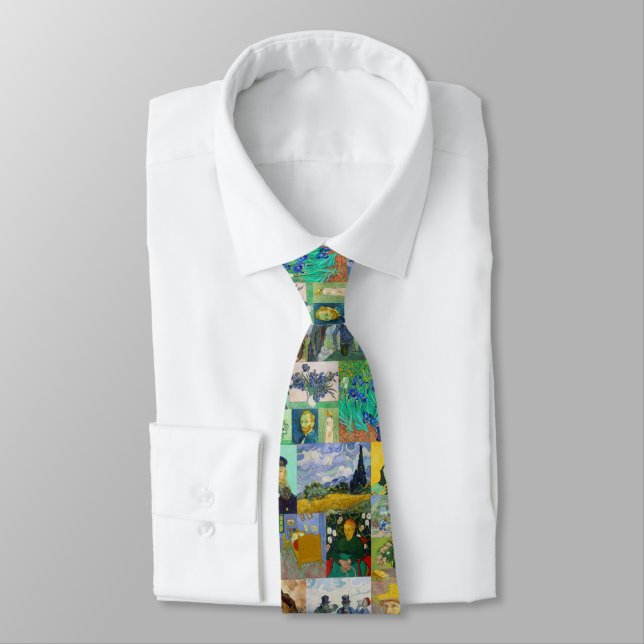 Vincent van Gogh Paintings Neck Tie (Tied)