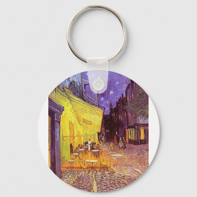 Vincent Van Gogh Paintings: Van Gogh Cafe Keychain (Front)