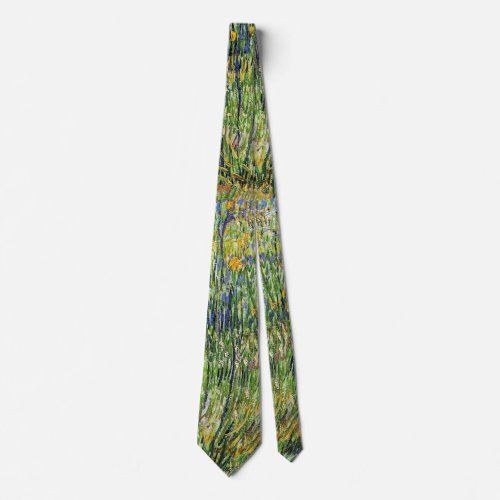 Vincent Van Gogh _ Pasture In Bloom Fine Art Neck Tie