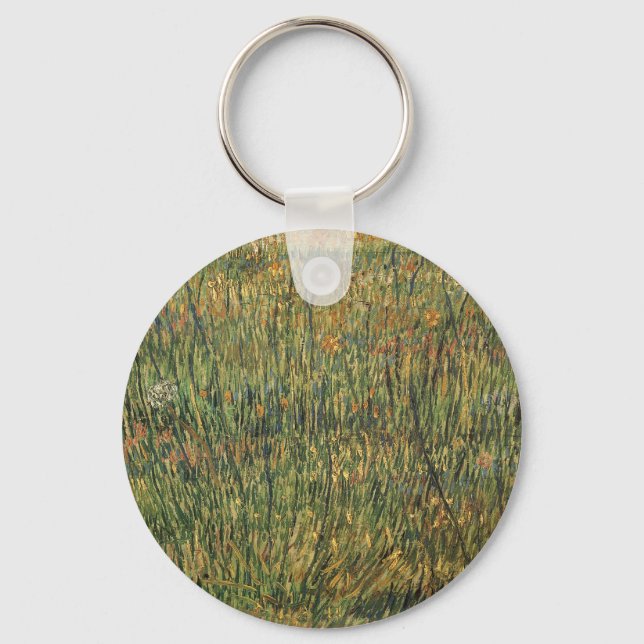 Vincent van Gogh - Pasture in Bloom Keychain (Front)