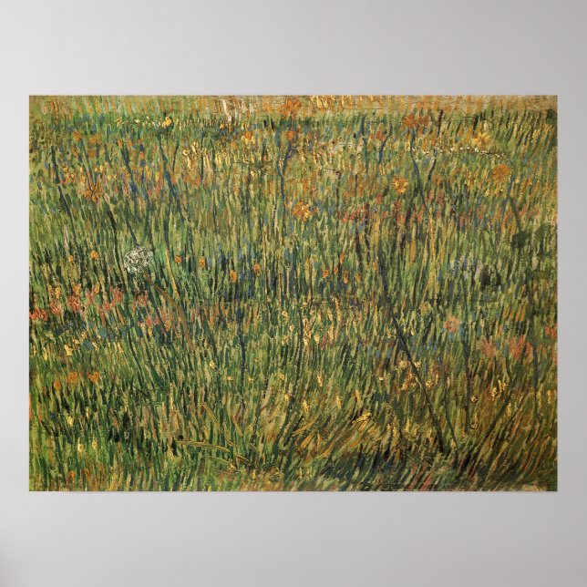 Vincent van Gogh - Pasture in Bloom Poster (Front)