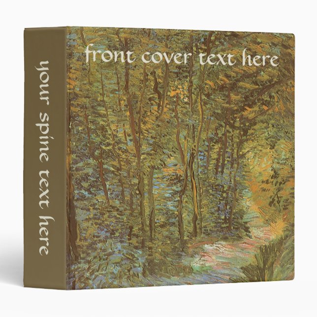 Vincent van Gogh - Path in the Woods Binder (Front/Spine)