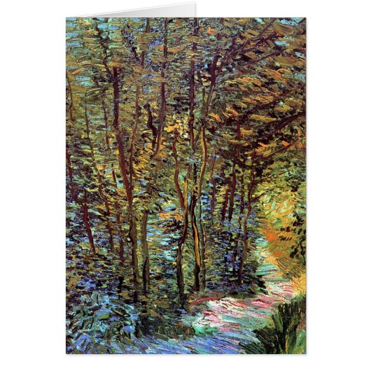 Vincent Van Gogh - Path In The Woods Fine Art Cards (Front)