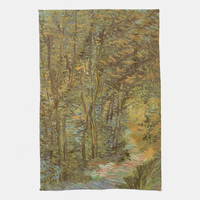 Vincent van Gogh - Path in the Woods Kitchen Towel (Vertical)