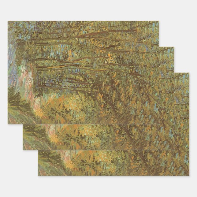 Vincent van Gogh - Path in the Woods Wrapping Paper Sheets (Set)