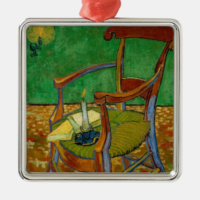Vincent van Gogh - Paul Gauguin's Armchair Metal Ornament (Front)