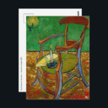 Vincent van Gogh - Paul Gauguin's Armchair Postcard<br><div class="desc">Paul Gauguin's Armchair - Vincent van Gogh,  1888</div>