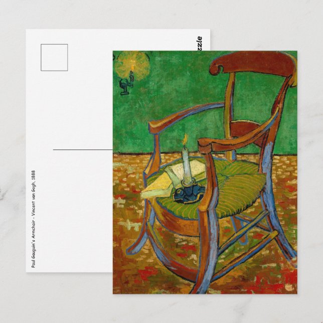Vincent van Gogh - Paul Gauguin's Armchair Postcard (Front/Back)