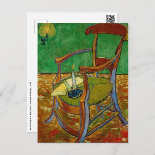 Vincent van Gogh _ Paul Gauguins Armchair Postcard