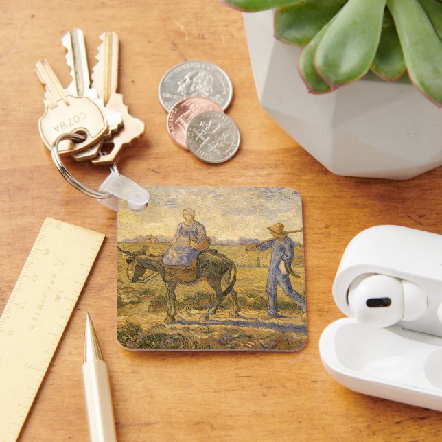 Vincent van Gogh - Peasant Couple Going to Work Keychain (Desk)