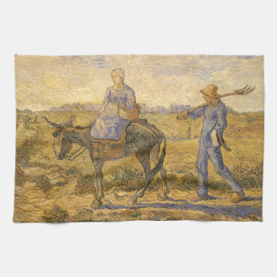 Vincent van Gogh - Peasant Couple Going to Work Kitchen Towel