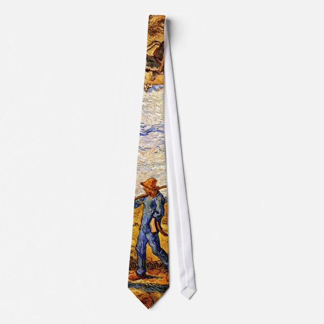 Vincent Van Gogh - Peasant Couple Going To Work Neck Tie (Front)