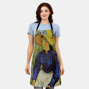 Vincent van Gogh - Peasant Girl in Straw Hat Apron