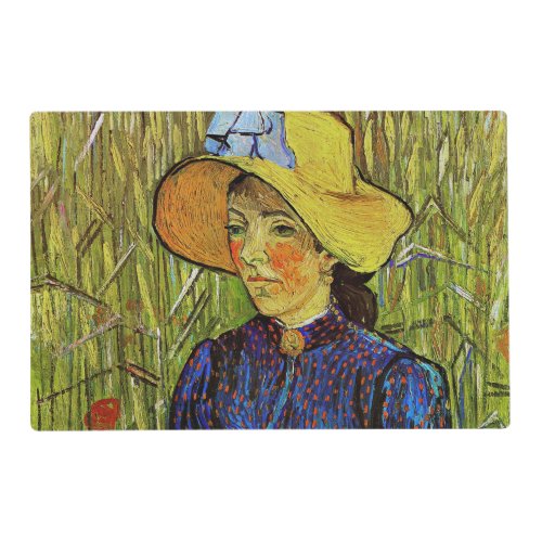 Vincent van Gogh _ Peasant Girl in Straw Hat Placemat