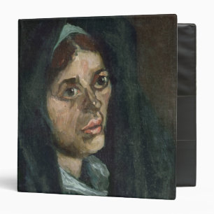 Vincent van Gogh Peasant with moss green shawl Binder