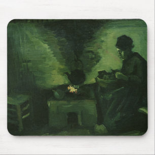 Vincent van Gogh Peasant Woman by the Hearth Mouse Pad