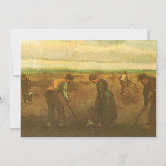 Vincent van Gogh - Peasants Planting Potatoes  (Front)