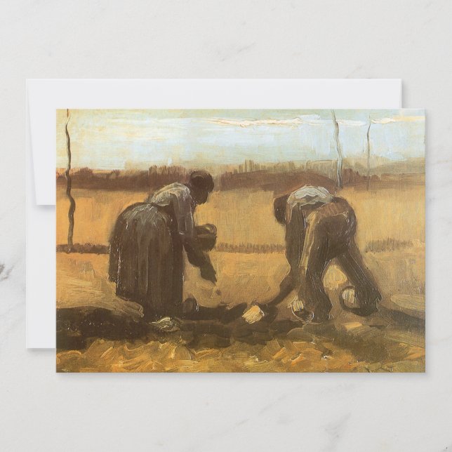 Vincent van Gogh - Peasants Planting Potatoes (Front)