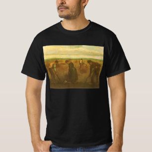 Vincent van Gogh - Peasants Planting Potatoes  T-Shirt