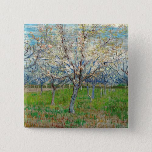 Vincent van Gogh _ Pink Orchard Button