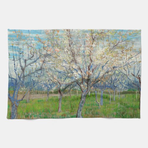 Vincent van Gogh _ Pink Orchard Kitchen Towel