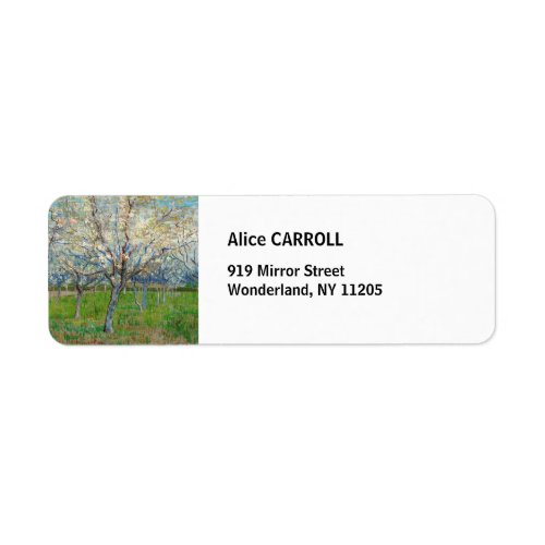 Vincent van Gogh _ Pink Orchard Label