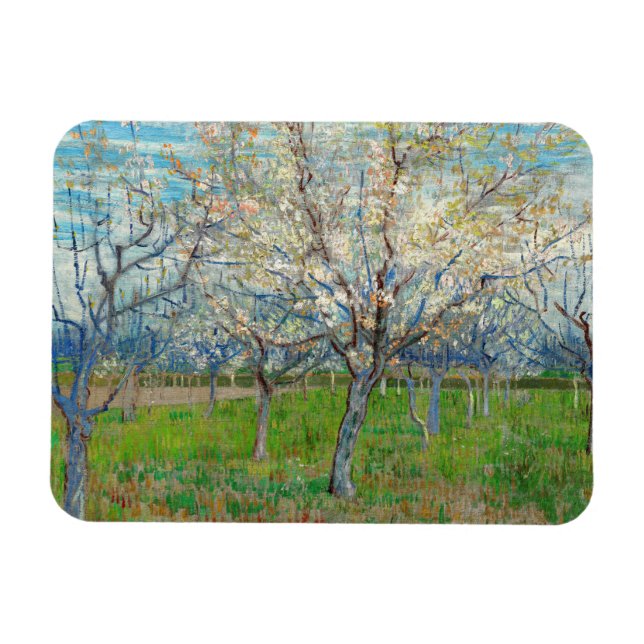Vincent van Gogh - Pink Orchard Magnet (Horizontal)