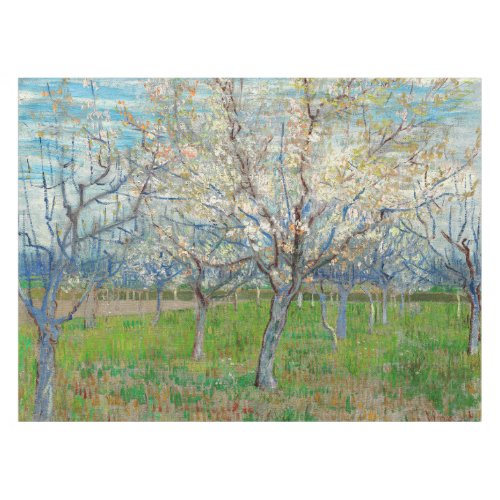 Vincent van Gogh _ Pink Orchard Tablecloth
