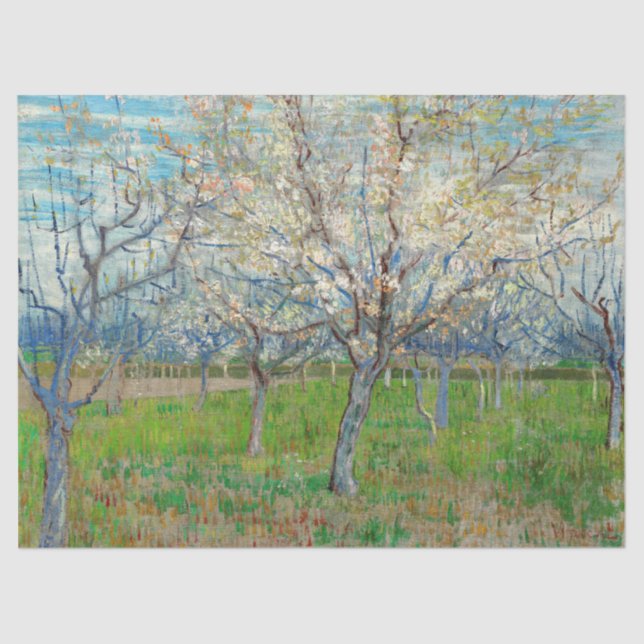 Vincent van Gogh - Pink Orchard Tissue Paper (Front)