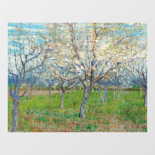 Vincent van Gogh _ Pink Orchard Window Cling