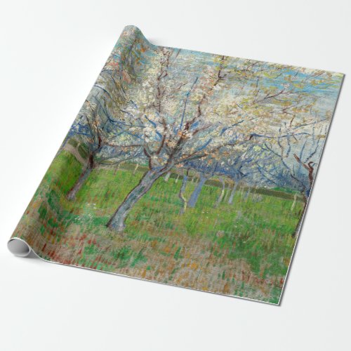 Vincent van Gogh _ Pink Orchard Wrapping Paper