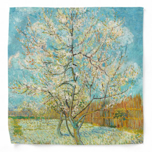 Vincent van Gogh - Pink Peach Tree in Blossom Bandana