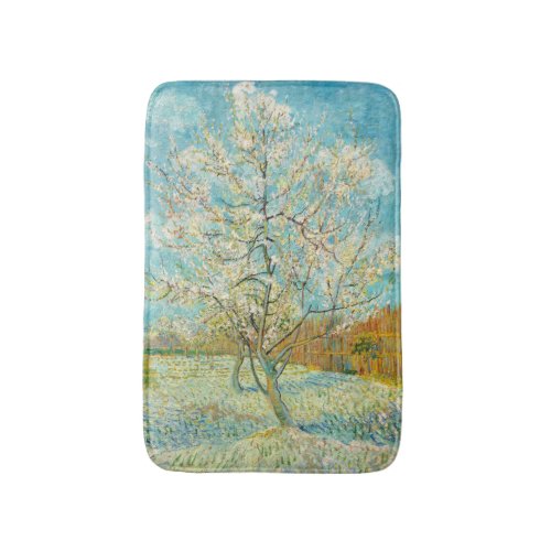 Vincent van Gogh _ Pink Peach Tree in Blossom Bath Mat