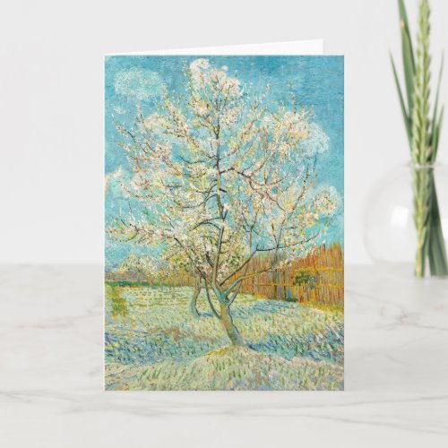 Vincent van Gogh _ Pink Peach Tree in Blossom Card