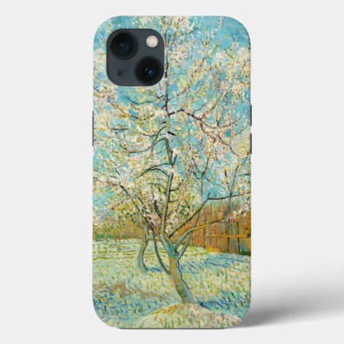 Vincent van Gogh _ Pink Peach Tree in Blossom iPhone 13 Case