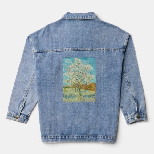 Vincent van Gogh _ Pink Peach Tree in Blossom Denim Jacket
