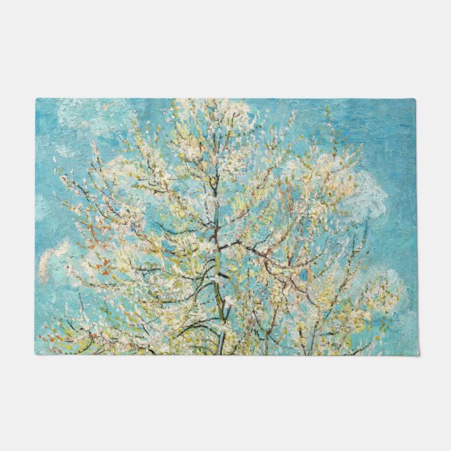 Vincent van Gogh - Pink Peach Tree in Blossom Doormat (Front)