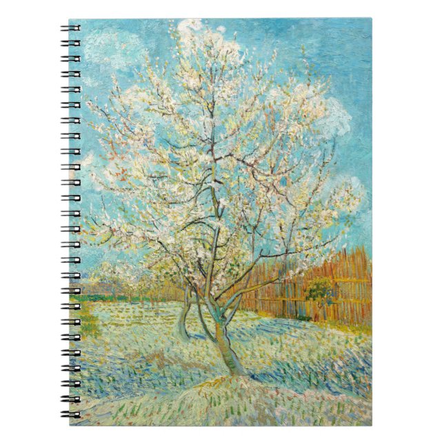 Vincent van Gogh - Pink Peach Tree in Blossom Notebook (Front)