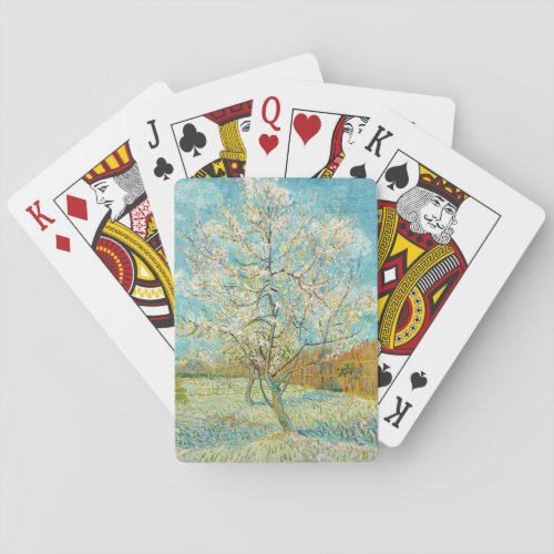 Vincent van Gogh _ Pink Peach Tree in Blossom Playing Cards
