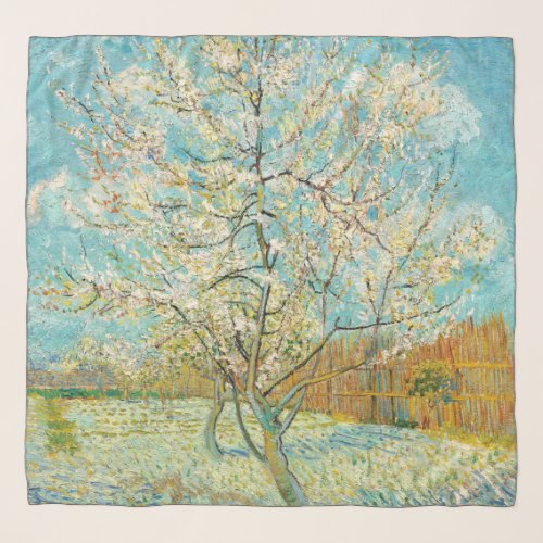 Vincent van Gogh _ Pink Peach Tree in Blossom Scarf