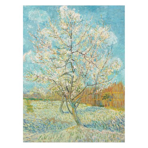 Vincent van Gogh _ Pink Peach Tree in Blossom Tablecloth