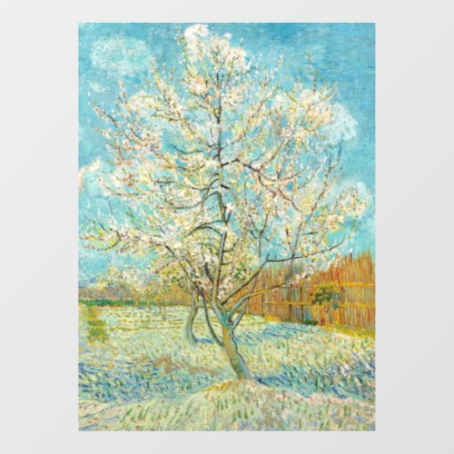 Vincent van Gogh _ Pink Peach Tree in Blossom Window Cling