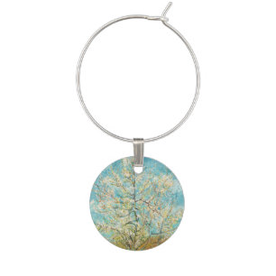 Vincent van Gogh - Pink Peach Tree in Blossom Wine Charm