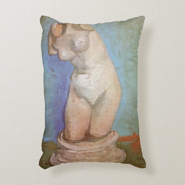 Vincent van Gogh - Plaster Statuette Female Torso Accent Pillow (Front(Vertical))