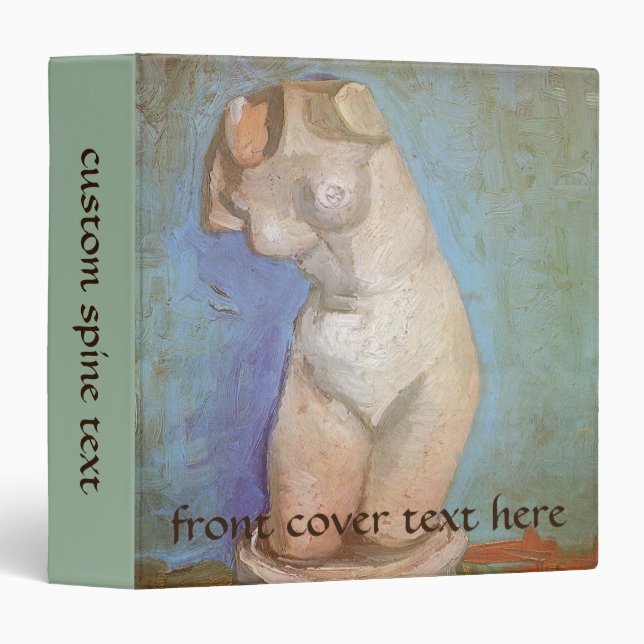 Vincent van Gogh - Plaster Statuette Female Torso Binder (Front/Spine)