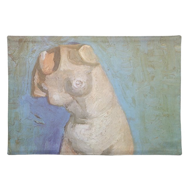 Vincent van Gogh - Plaster Statuette Female Torso Cloth Placemat (Front)