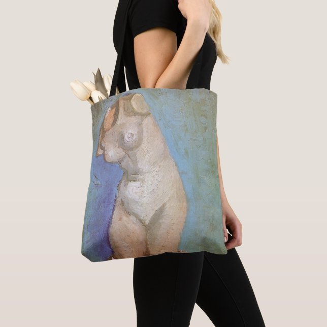 Vincent van Gogh - Plaster Statuette Female Torso Tote Bag (Close Up)